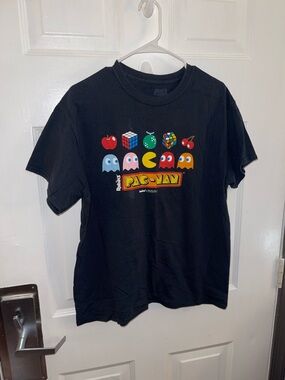 Brisco Graphic Black Pac-Man T-Shirt - Size Large